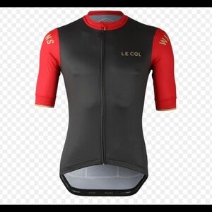 Le Col By Wiggins Sport Jersey in Grey/Red Size Medium